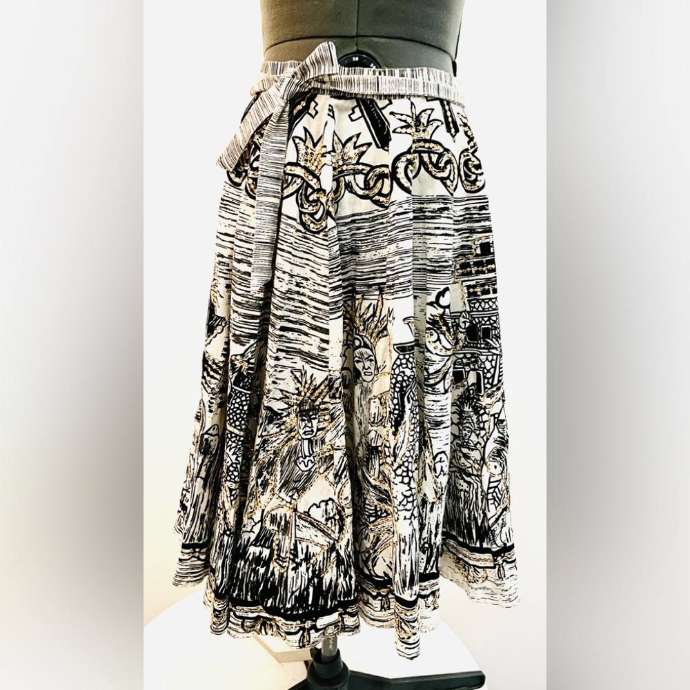 Sweetie by Miss Me full skirt with embellishments zipper and tie closure size S